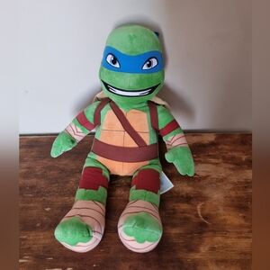 Build A Bear Tmnt Leonardo Blue Nickelodeon  Ninja Turtle Le Plush 18" No Sounds